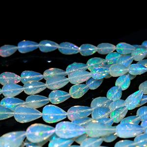 ลูกปัดอัญมณีสีขาวทรงหยดน้ำตาโอปอธรรมชาติแวววาวทำให้เครื่องประดับขนาด6มม. 9มม. 11มม. 17มม. มีขนาดเป็นของบุคคลที่สาม - Product Image 4