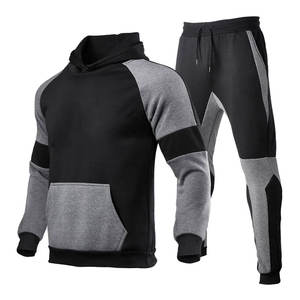 Chándal con capucha para hombre, chándal de 2 piezas para correr, chándal deportivo para Otoño e Invierno - Product Image 3
