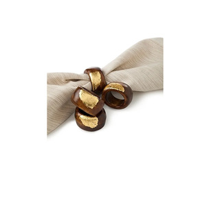 Rond de serviette en bois de forme carrée Extrêmement bon Design Rond de serviette en bois Restaurant Rond de serviette en bois Dîner Boucle de fête - Product Image 3