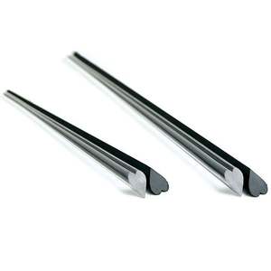 Palillos de metal de acero inoxidable con logotipo personalizado, juego de palillos japoneses de plata chapada en titanio, venta al por mayor - Product Image 2