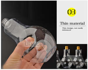 Bouteilles de jus en plastique PET transparent jetables de 8 oz, 12 oz, 16 oz, avec bouchon à vis pour l'impression d'écran, pour les grossistes en boissons - Product Image 5