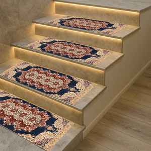 Vintage Kilim Step Rug, Turkish Handmade Printed Rug, Non-Slip Gift - Product Image 5