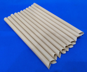 หลอดดูดน้ำแบบใช้แล้วทิ้ง Qualitec PFSI ผลิตจากเส้นใยกระดาษ เป็นมิตรต่อสิ่งแวดล้อม บรรจุภัณฑ์แยกชิ้น ปราศจากพลาสติก ทนความร้อน - Product Image 1