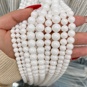 Perles en verre irisées effet aurore, givrées, de qualité supérieure, 4/6/8 mm, multicolores, pour la création de bijoux DIY, bracelets, breloques, boîte - Product Image 6