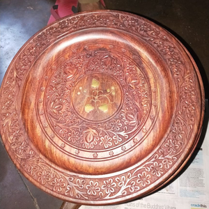 Assiettes en cuivre modernes, 6 à 10 pièces, vaisselle jetable écologique pour la maison avec motif de dessin animé, style classique par Saniya Handicraft - Product Image 1