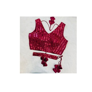 Zari – Blouse de travail en cuivre de qualité pour femmes, broderie lourde, de fournisseur et d'exportateur indien - Product Image 1