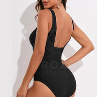 Vente en gros Maillot de bain une pièce sans manches en nylon pour femmes maillot de bain en polyester avec logo personnalisé pour femmes Service OEM