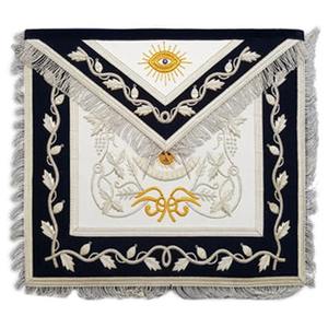 Venta al por mayor de moda bordado a mano maestro DELANTAL cuero hecho a mano masónico Regalia Jeweled Pet collares de fabricación - Product Image 4