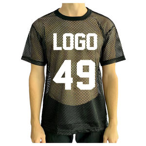 American Retro <b>Football</b> Practice Jersey for Men and Women Vintage Mesh <b>Football</b> Top with Short Sleeves for Training Wear - Product Image 1