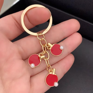 2023 deportes Tenis de Mesa tenis llavero creativo Tenis de Mesa bate llavero coche llavero buen socio regalo - Product Image 1