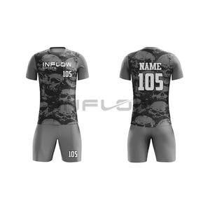 100% maillots de football respirants en polyester Sublimation à séchage rapide impression personnalisée ensembles d'entraînement d'équipe de football Service OEM disponible - Product Image 3