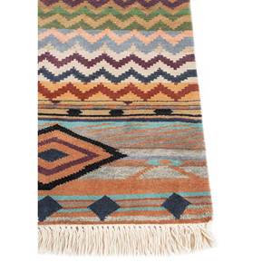 Alfombra de Seda Gris y Negra Anudada a Mano Manchaha Luv-544, Diseño Geométrico Rectangular para Sala de Estar, Alfombra de Estilo Puzzle para el Hogar y el Automóvil - Product Image 4