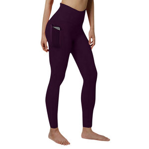 Pantalones de Yoga de alta calidad con logotipo personalizado, mallas de mujer, mallas de gimnasio, ropa deportiva, mallas de Yoga de cintura elástica de compresión para mujer - Product Image 3