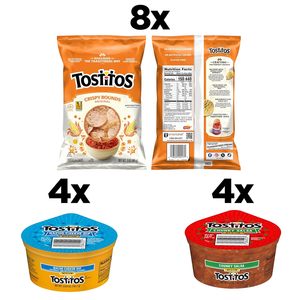 Paquete de chips y salsa Tostito Tortilla Chips, 3 onzas de chips crujientes Tostito y 3.8 onzas de salsa media, paquete de 16 unidades - Product Image 5