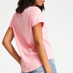 Vêtements pour femmes, haut à manches courtes, imprimé cils, décontracté, prix d'usine - Product Image 5