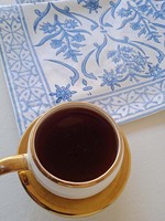 Serviettes de table carrées en coton imprimées à la main, motif floral indien bleu ciel, écologiques, 45x45cm, pour mariage
