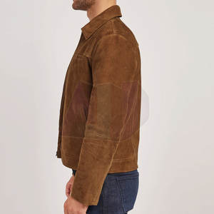 Premium Quality Outerwear <b>Suede</b> <b>Jacket</b> Soft Touch Material Tailored Fit Perfect For Casual Wear And Seasonal Use - Product Image 4