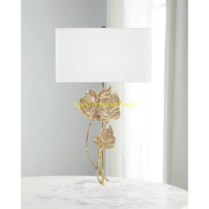 Modern <b>Gold</b> Circle <b>Table</b> Lamp With White Drum Shade Contemporary Decorative Lighting For Bedroom Living Room Office <b>Side</b> <b>Table</b> - Product Image 4