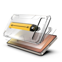 Protection d'écran en verre trempé ultra-fin, haute transparence HD, anti-traces de doigts, anti-rayures, dureté 9H, facile à poser, pour Samsung