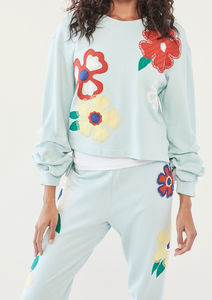 Personalizado en blanco Boxy Sweatsuit 500 Gsm Algodón Baggy Fleece Sudaderas con capucha de gran tamaño Jogger Set Chándal para mujer - Product Image 3