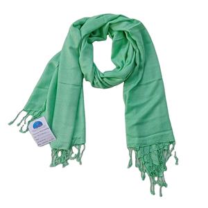 Venta al por mayor 100% de viscosa de Modal Bufandas de las mujeres de moda sólido verde Argyle patrón logotipo personalizado extremadamente suave - Product Image 2