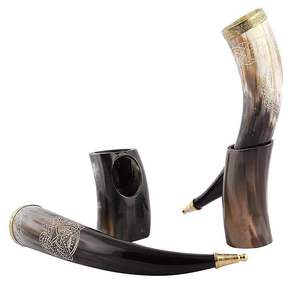 Corne à boire polie Buffalo Viking écologique 100% naturelle, différentes tailles, prix de gros - Product Image 4