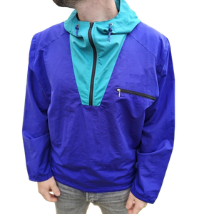 Veste de course réversible en nylon pour homme, sur mesure, décontractée, double couche, anorak avec fermeture éclair coupe-vent, décoration brodée, fourrure de renard - Product Image 1