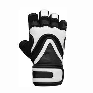 Guantes de levantamiento de pesas Guantes de gimnasio de cuero Protección completa de la palma para Fitness Ejercicio de levantamiento de pesas Guantes colgantes de dominadas - Product Image 3
