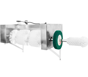 Machine de polissage de chaussure automatique ou semi-automatique commerciale de petit équipement de lavage de chaussure d'acier inoxydable - Product Image 2