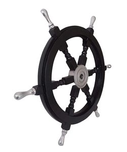 พวงมาลัยเรือไม้มะม่วงขัดเงาขนาด 24 นิ้ว สไตล์โมเดิร์น ของตกแต่งผนังอเนกประสงค์ เหมาะเป็นของขวัญแต่งงาน - Product Image 5