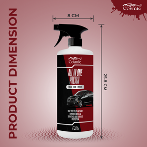 POLISSEUR DE CARROSSERIE EXTÉRIEURE DE VOITURE/MOTO AUTOCOSMIC DE HAUTE QUALITÉ TOUT EN UN BRILLANT 1LTR - Product Image 3