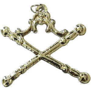 Collier pendentif maçonnique antique moderne de haute qualité, plaqué or, gravure au poinçon, logo personnalisé, prix raisonnable - Product Image 3