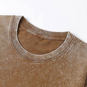 100% algodón pesado camiseta verano color sólido 230 G hombres blanco casual todo-fósforo cuello redondo otoño hombro manga corta - Product Image 2