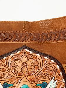 Sac en cuir occidental bohème de qualité supérieure sac à main occidental usiné à fleurs en cuir de vachette au meilleur prix - Product Image 4