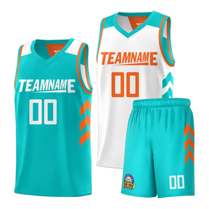 Maillot de basket-ball personnalisé de haute qualité pour garçons Shorts Vêtements de sport pour jeunes Conception d'équipe imprimée respirante Numéro de nom personnalisé Nouveau - Product Image 3