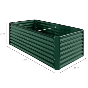 6x3x2ft Outdoor Metal Raised Garden Bed Deep Root Box <b>Planter</b> Steel Raised Bed for Vegetables Flowers Herbs <b>Succulents</b> - Product Image 2