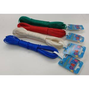 Corde à linge portable en PVC de 20 m, séchoir à linge flexible mural intérieur/extérieur - Product Image 3