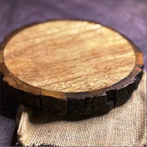 Eco Friendly Fruit Bowl Set of 3 Rustic Mango Wood Bowls with Bark Effect Food Contact Safe Home Decor - Product Image 2