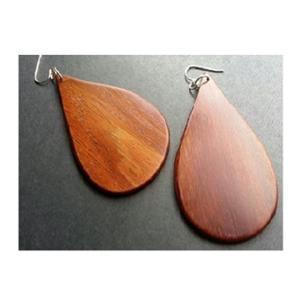 Venta al por mayor de pendientes de aro de gota de joyería de moda de madera respetuosa con el medio ambiente personalizados tachuelas mejor precio asequible de fábrica joyería de oreja de SCI - Product Image 1