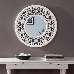 Espejo de pared moderno de latón AK con acabado antiguo, diseño de marco atractivo, espejo decorativo para decoración de Hotel/adornos para el hogar - Product Image 3