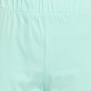 Conjunto de pantalones cortos informales por encima de la rodilla de ajuste regular para mujer Servicio OEM Conjunto doble de tela de poliéster/algodón de diseño elegante Premium para mujer - Product Image 6