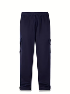 Pantalones Cargo de Diseño Nuevo al por Mayor para Hombre, Casuales, de Color Sólido, Ajuste Holgado, con Banda en el Tobillo, Ligeros, Transpirables y de Secado Rápido - Product Image 3