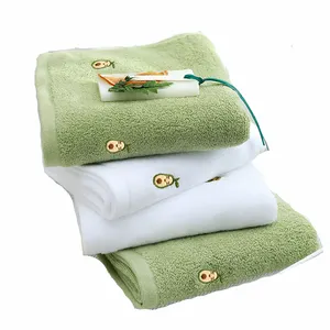 Wholesale price oem embroidery soft luxury sports gym fitness towel custom logo with pocket