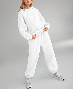 Venta al por mayor de fabricación de chándal de gran tamaño de moda de talla grande chándal personalizado Logo chándal con capucha - Product Image 5