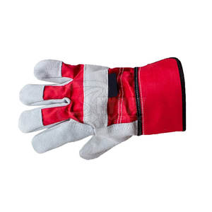 Guantes de aparejo canadienses 707 modelo cuero dividido buen Material guantes de trabajo logotipo personalizado hombres guantes de trabajo - Product Image 3