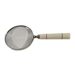 Lujosa lupa para mesa de estudio en casa libro decorativo lectura mapa guía diseño náutico lupa coleccionable vidrio - Product Image 5