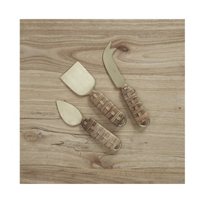 Ensemble de couteaux coupe-fromage attrayant avec manche en résine Couteaux à fromage et à beurre en acier inoxydable Poignée en boucle Outils à fromage - Product Image 2