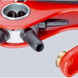 KNIPEX Red Powder-Coated Revolving Hole Punch Pliers 220 mm Overall Length 2/2.5/3/3.5/4/5 mm <b>Leather</b> <b>Leather</b> Punch <b>Tools</b> - Product Image 5