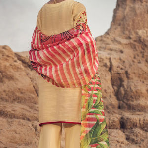 Khaddar d'hiver pakistanais ethnique de dernière conception de luxe, robes Shalwar Kameez brodées en lin 3 pièces sans couture - Product Image 5