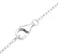 2025 Top Qualité 925 Pendentif En Argent Sterling Collier Trace Mince Lunette Chaîne 1mm Rolo Câble Élégant Bijoux Pour Hommes Femmes